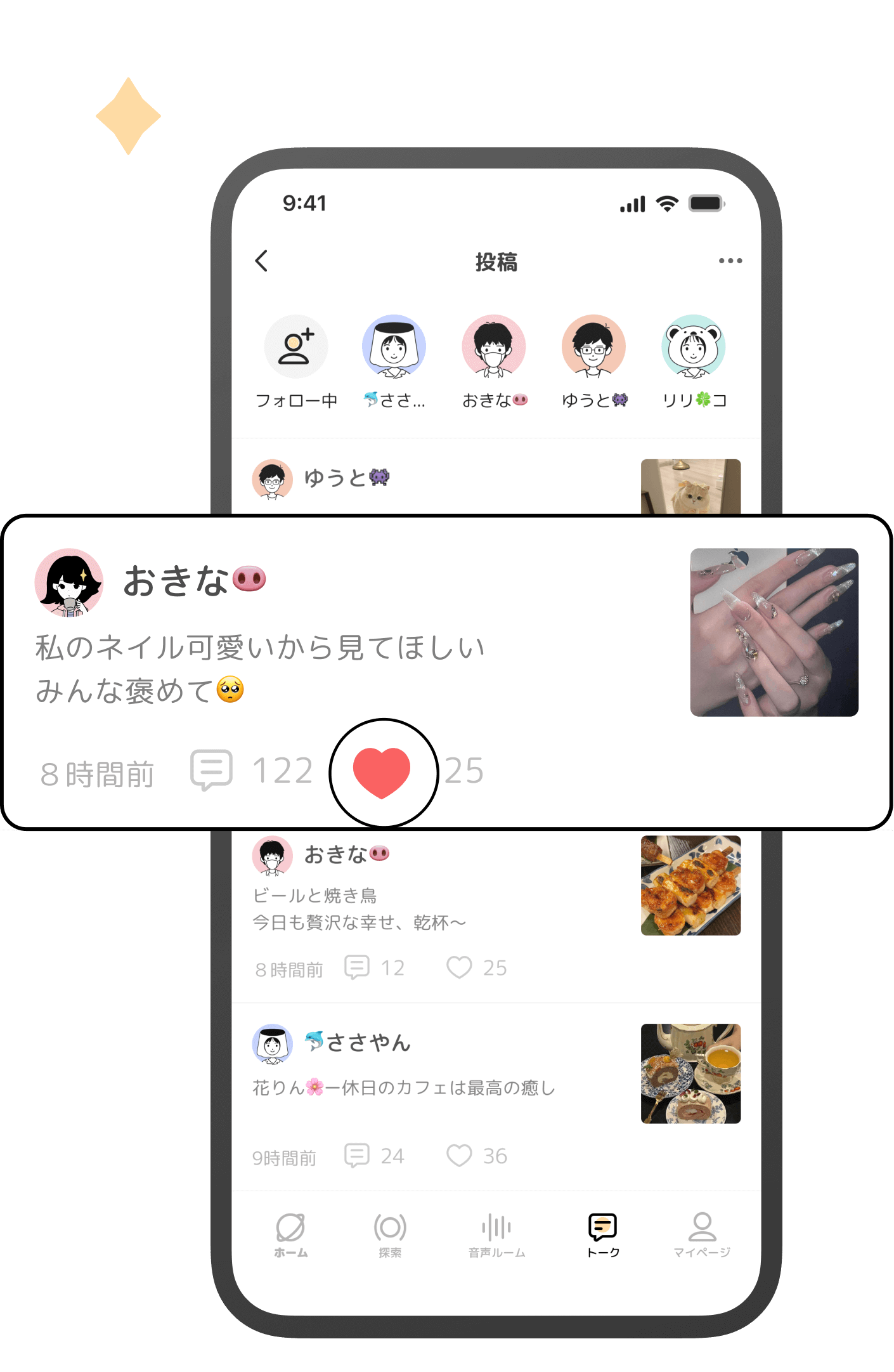 自由な投稿画面